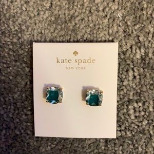 Kate Spade Teal Gumdrop Earrings